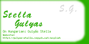 stella gulyas business card